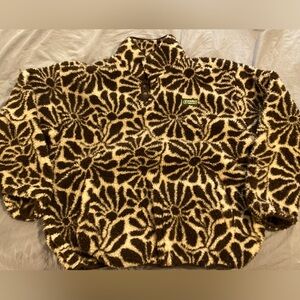 Cozy Fleece Jacket with Bold Pattern